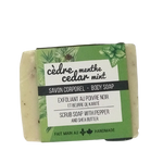 BODY SCRUB BAR SOAP CEDAR MINT